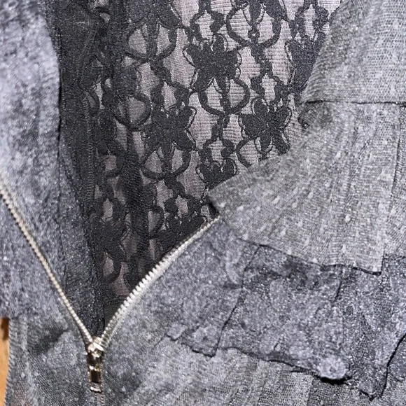 **REDUCED*** Abby Dawn Short Bolero Jacket lace zip up - Picture 3 of 6